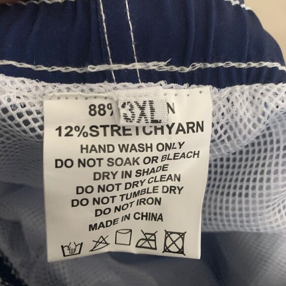 Arizona Wildcats Shorts NCAA G-III Mens 3XL Blue Swim Trunks Lined Nylon Logo - Picture 2 of 6